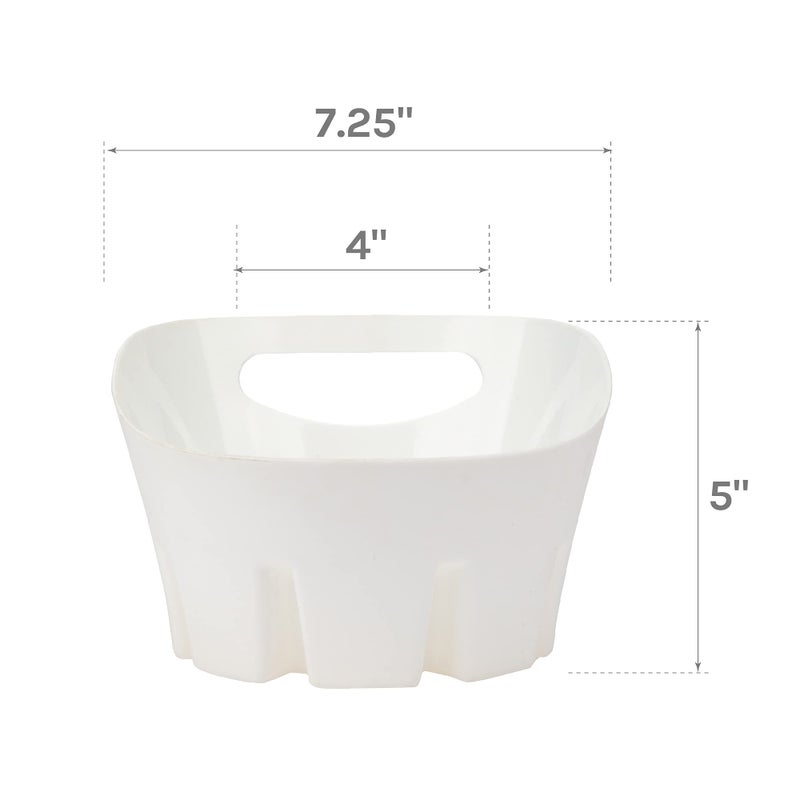 JS Jackson Supplies Universal White Plastic Drip Tray for Toilet Plunger - Image 2